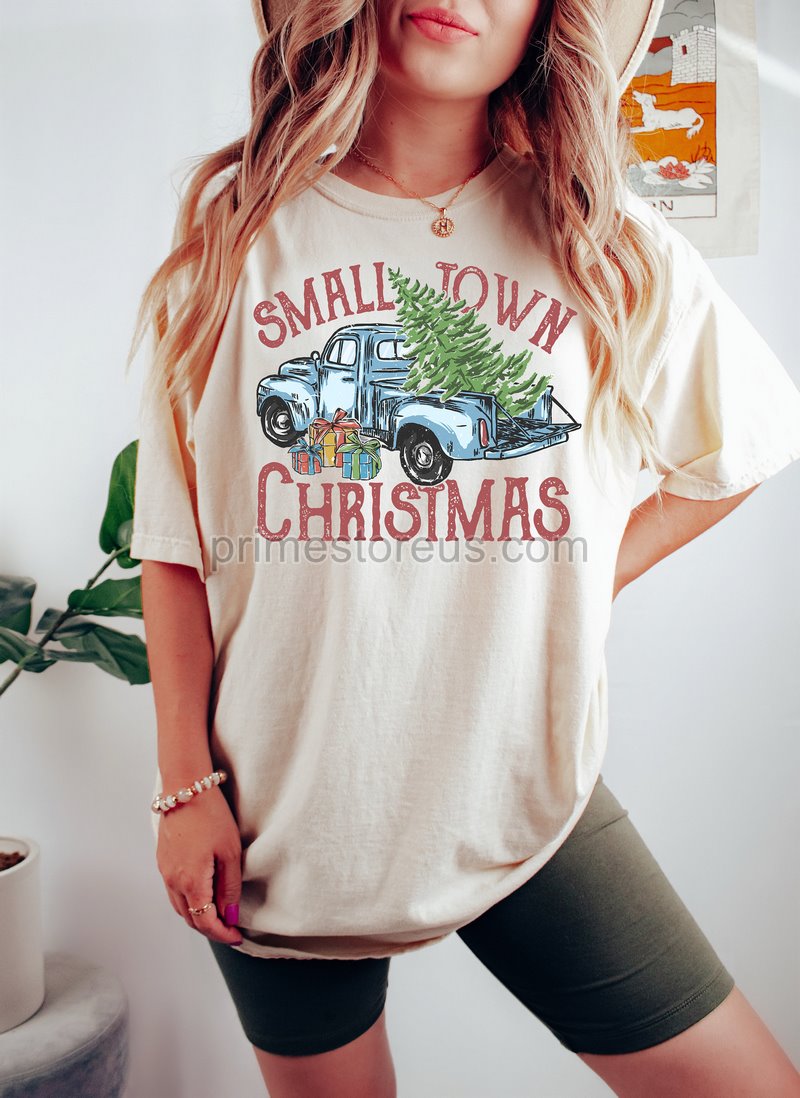 Small Town Christmas Sweatshirt Christmas Sweatshirt Country Christmas Shirt Christmas Sweater Holiday Giftsfarmer Christmas Sweatshirt