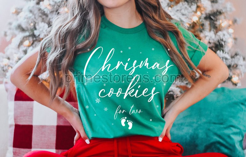 Christmas Pregnancy Announcement Shirtchristmas Cookies For Two Shirt Santa Baby Shirtpregnancy Shirt Pregnancy Revealmaternity Shirt