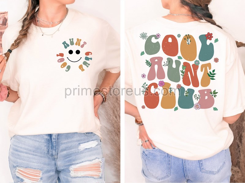 Cool Aunts Club Sweatshirt Aunt Two Side Shirtauntie Shirt Gift For Auntie Aunt Birthday Gift Sister Gift From Sistersisters Shirts