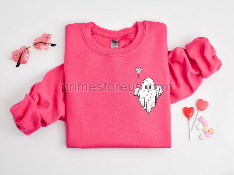 Be My Boo Sweatshirt Ghost Sweater Valentines Day Hoodie Xoxo Sweatshirt Women Valentines Day Sweatshirt Heart Sweatshirt