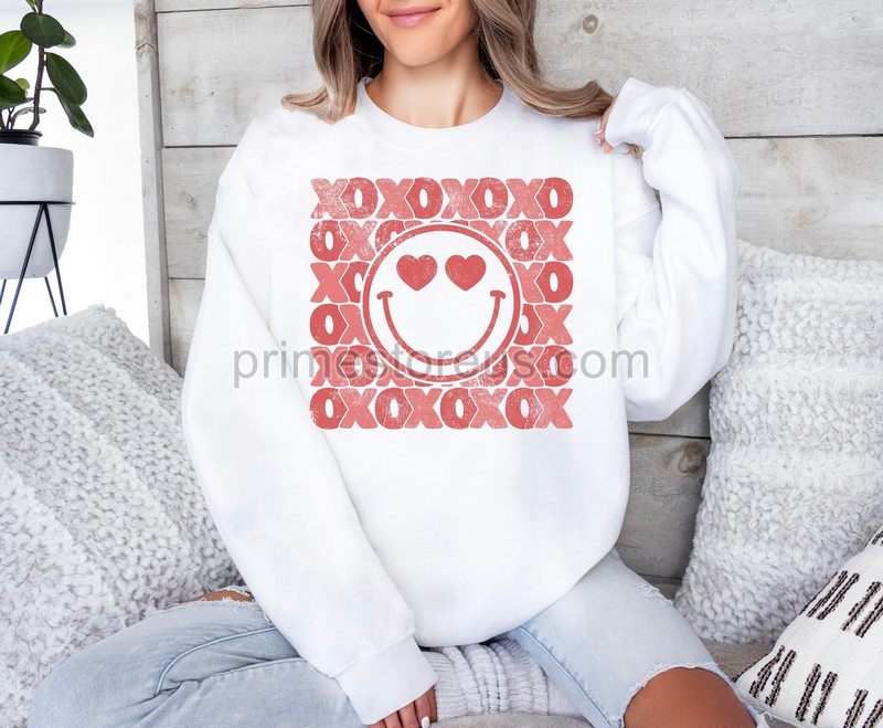 Xoxo Valentine Sweatshirt Retro Xoxo Valentines Sweatshirt Pink Love Sweatshirt Valentine's Day Shirt Xoxo Sweatercouple Matching Shirt