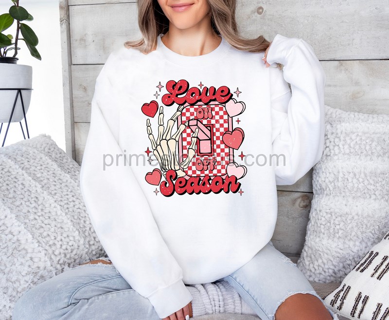 Love Season Valentine Sweatshirt Retro Valentines Sweatshirtlove Sweatshirt Valentine's Day Shirt Couple Matching Shirt Galentine's Day