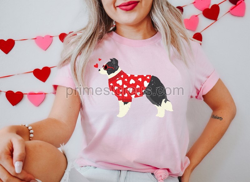 Border Collie Mama Sweatshirtvalentines Day Border Collie Shirtdog Valentine Shirt Dog Mama Shirt Valentine Sweatshirtborder Collie Mom