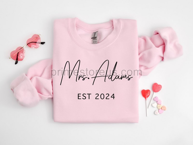 Mrs Name Sweatshirtbride Personalized Shirtcustom Future Mrs Sweatshirtwifey Sweatshirtbride Sweatshirtfuture Wifebride Gift Shirt