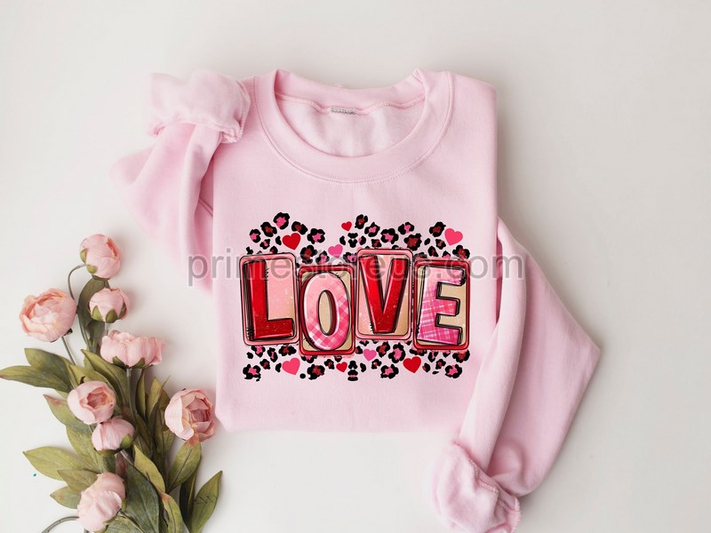 Valentine's Day Love Valentine Shirtwestern Love Sweatshirtvalentines Day Shirtvalentines Day Giftvalentines Day Giftleopard Love Shirt