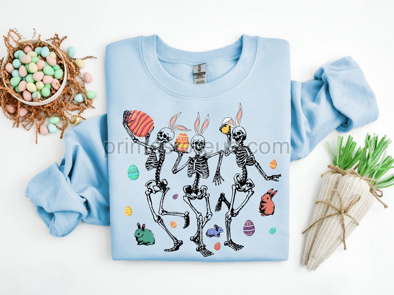 Easter Skeleton Shirt Funny Easter Shirteaster Dancing Skelliesskeletonsfamily Easter Shirtmatching Easter Shirteaster Skellies Shirt