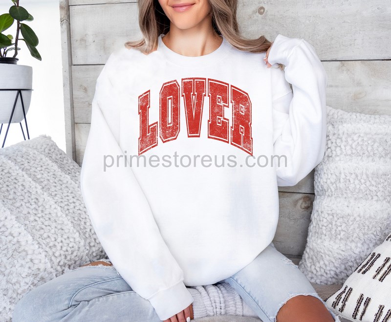 Lover Valentine Sweatshirt Retro Valentines Sweatshirt Love Sweatshirt Valentine's Day Shirt Couple Matching Shirt Galentine's Day