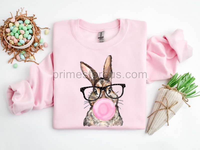 Bunny With Glasses Shirt Easter Rabbit Shirt Easter Bunny Graphic Tee Easter Shirts For Womeneaster Bunny Shirt Cute Bunny Shirt