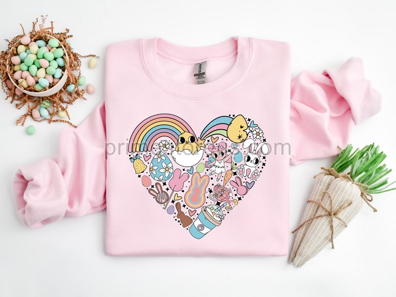 Easter Heart Shirthappy Easter Shirtwomen Easter Shirtrabbit Shirtbunny Shirt Easter Shirt Easter Bunny Shirteaster Teepeeps Tee