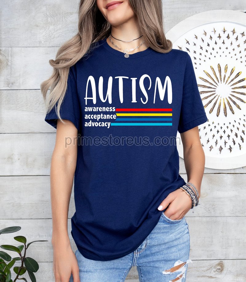 Autism Shirts Awareness Tshirt Autism Awareness Month Autism Month In April We Wear Blueblue Shirt For Autism Awareness Shirtautism Mom