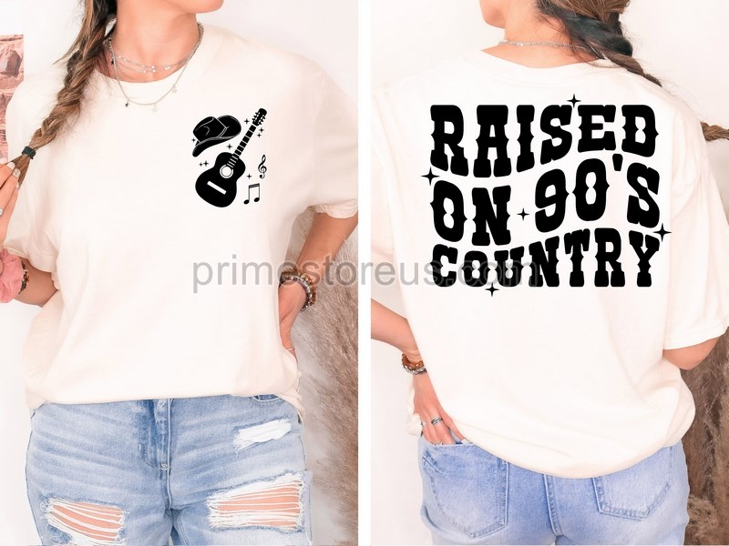 Raised On 90s Country Shirt Nashville Shirt Country Music Lover Shirtretro 90's Country Shirt Country Concert Tee Southern Farm Shirt