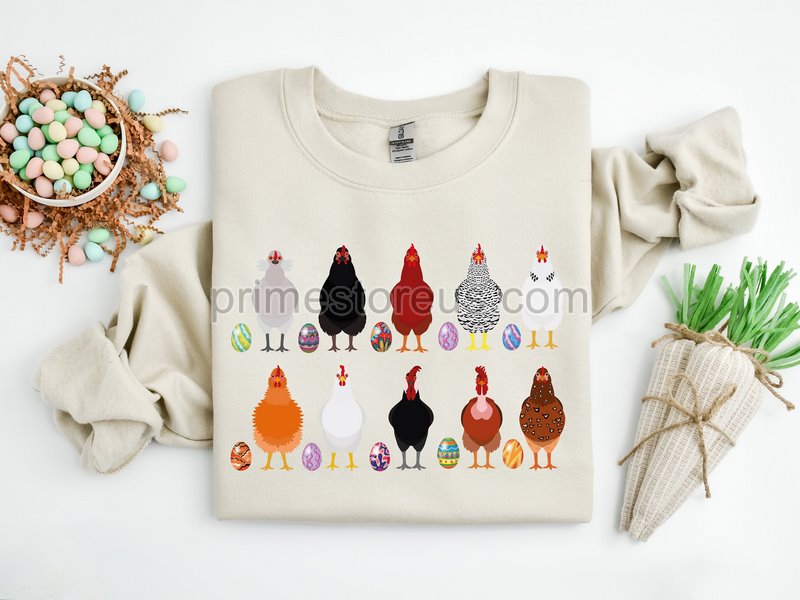 Easter Chicken Shirt Women Easter Teechicken Mom Shirt Matching Easter Shirt Easter Gift For Women Happy Easter Shirteaster Egg Sshirt