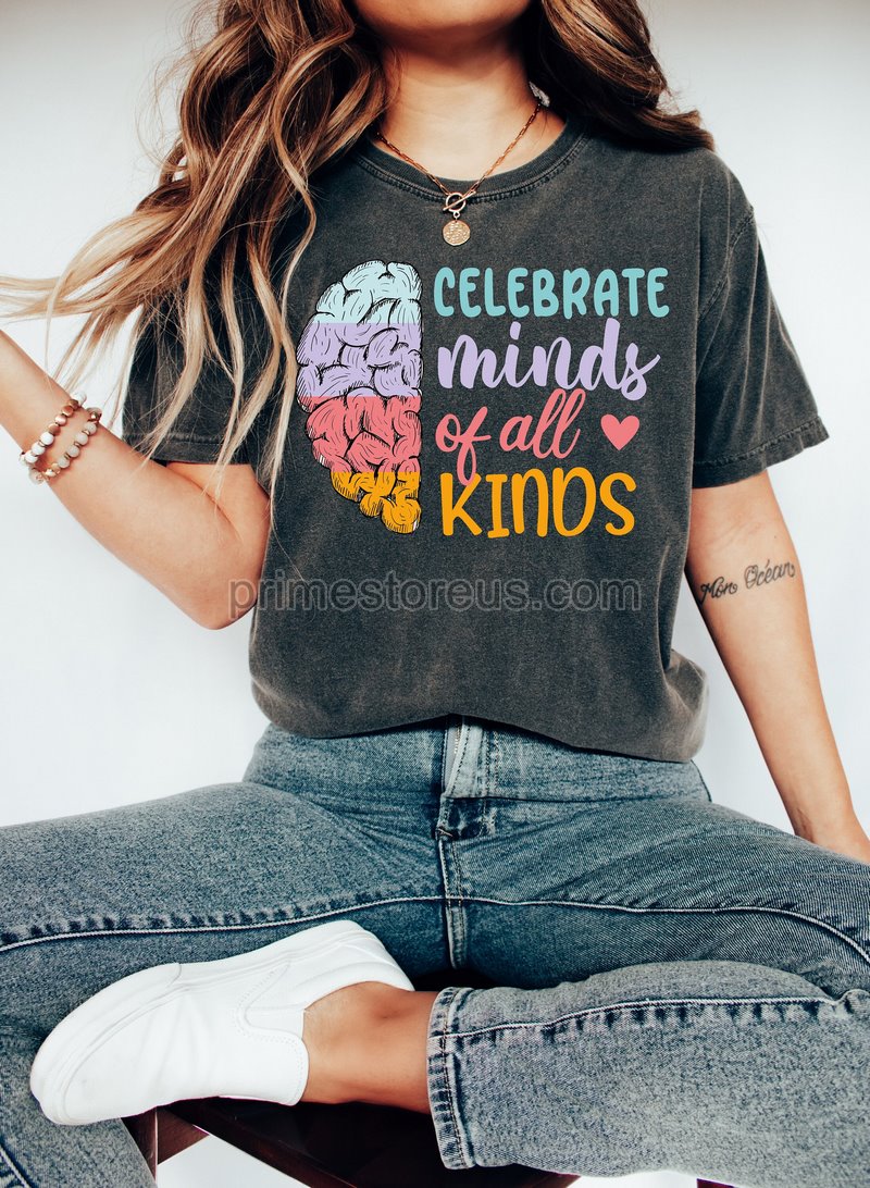 Celebrate Minds Of All Kinds Neurodiversity Shirtspeech Therapy Sped Bcba Autism Shirtesce Shirtinclusion Shirtfloral Teacher Shirt