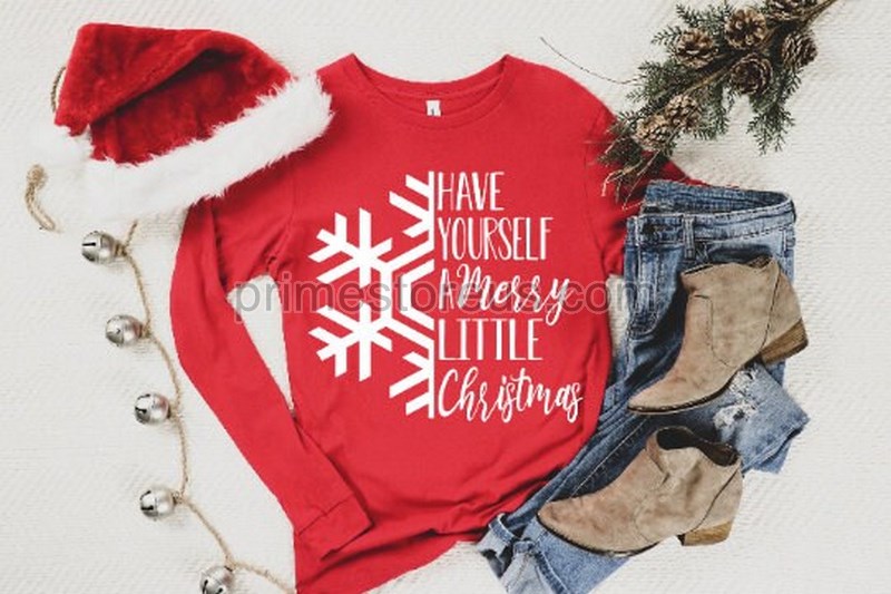 Have Yourself A Merry Little Christmas Long Sleeved Unisex Shirt Christmas Long Sleeved Holiday Shirtchristmas Long Sleeved Unisex Shirt