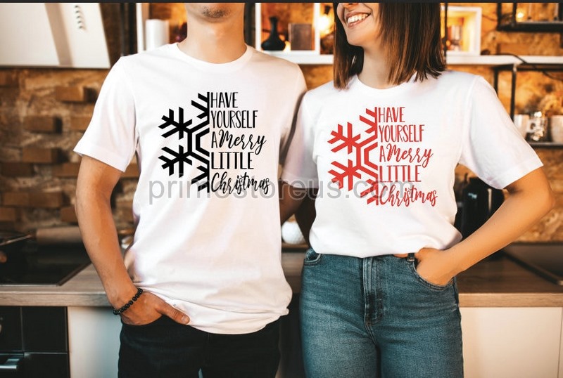 Have Yourself A Merry Little Christmas Shirtcouple Matching Christmas Shirt Merry Christmas Holiday Shirt Women's Christmas Shirt