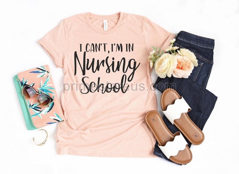 I Can't I'm In Nursing School Shirt Registered Nurse Nursing School T-shirt Nurse Shirt Gift For Nursing Student Future Nurse Rn Shirt