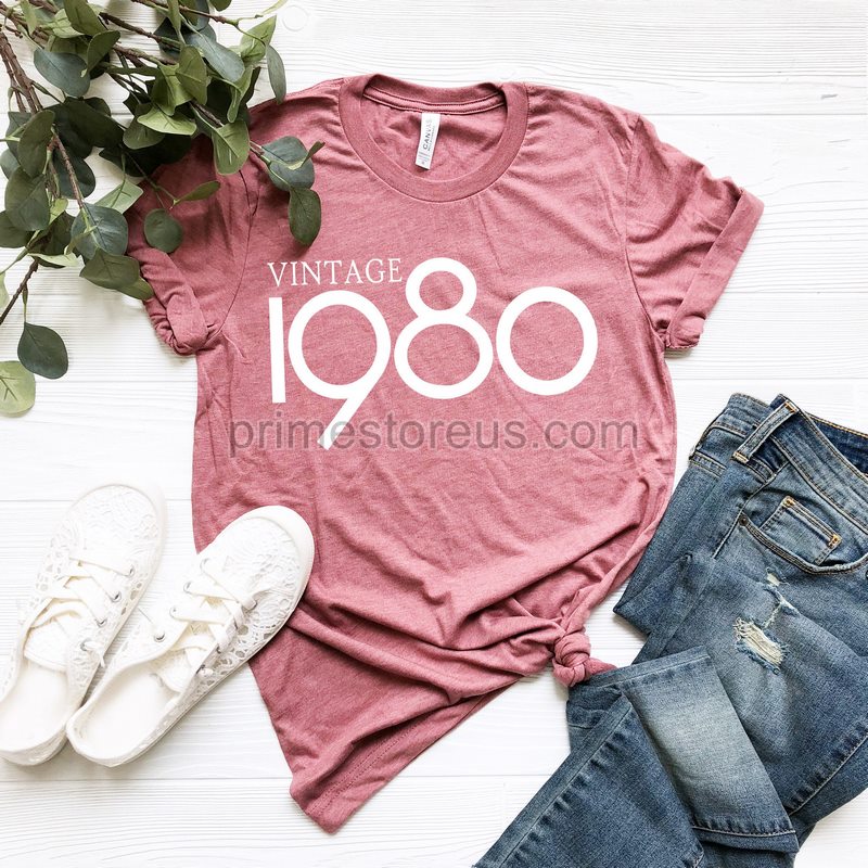 Vintage 1980 Shirt 40th Birthday 40th Birthday Gift 40th Birthday Party 40th Birthday Shirt 1980 T-shirt