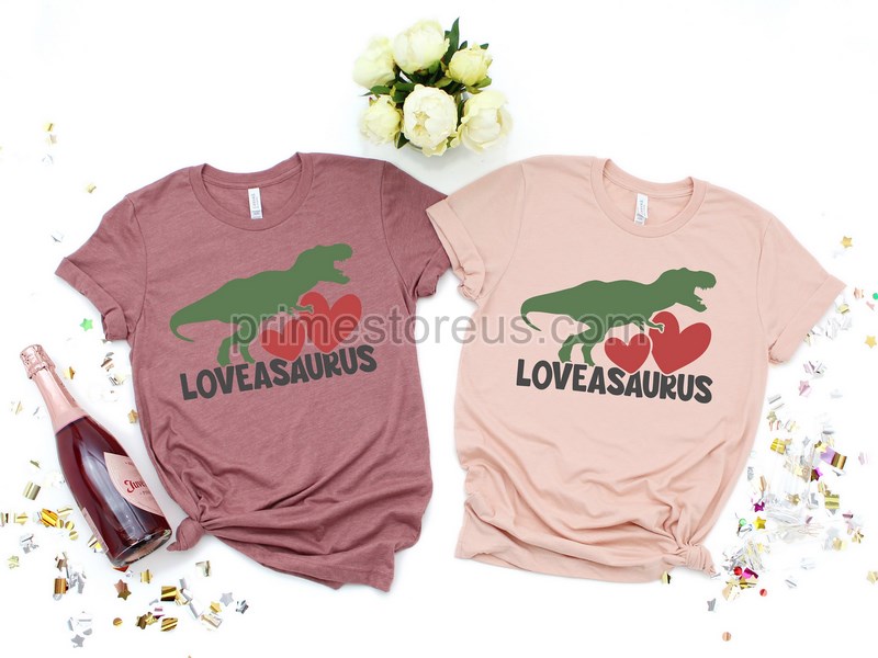 Loveasaurus Rex Boys Valentine Shirt Dinosaur Valentines Day Shirt Dinosaur Valentines Day Shirt For Boys Dinosaur