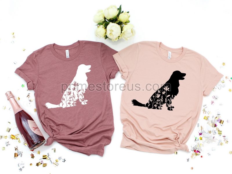 Golden Retriever Flower Shirt Golden Retriever Shirt Golden Retriever Gifts Golden Retrievers Golden Retriever Lover Gift