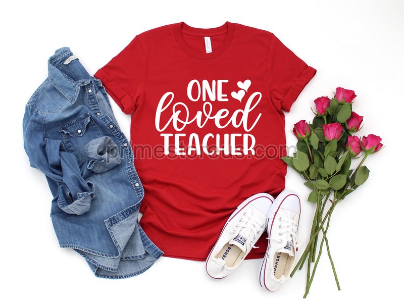 One Loved Teacher Shirtteacher Valentines Dayvalentine's Shirtteacher Shirtsteacher Appreciation Shirtcustom Teacher Shirt