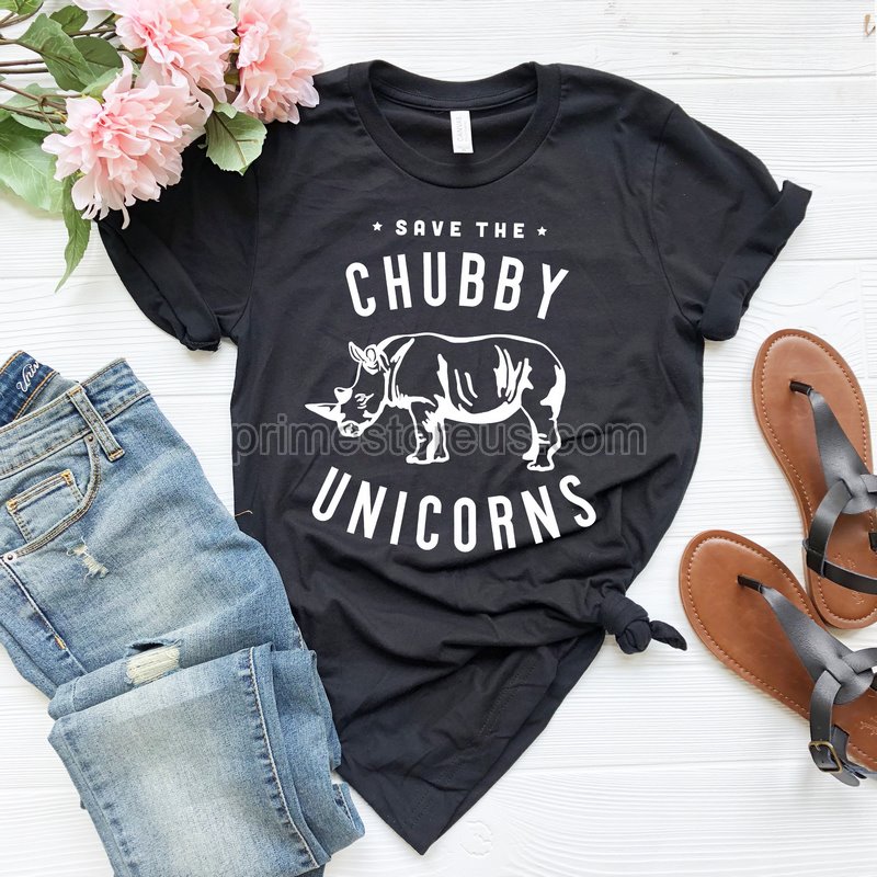 Save The Chubby Unicorn T-shirt Gift For Unicorn Funny Unicorn T-shirtfunny Saying Shirtfunny Rhino Shirt