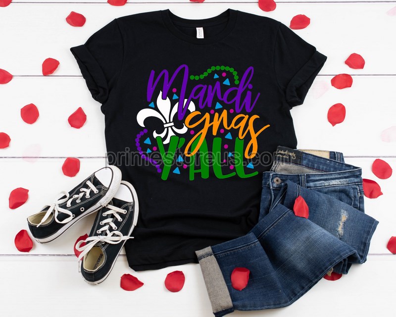 It's Mardi Gras Y'all Mardi Gras Shirt Adult Mardi Gras Shirt New Orleans Tee Womens Graphic Tee Nola Shirt Fat Tuesday Shirt