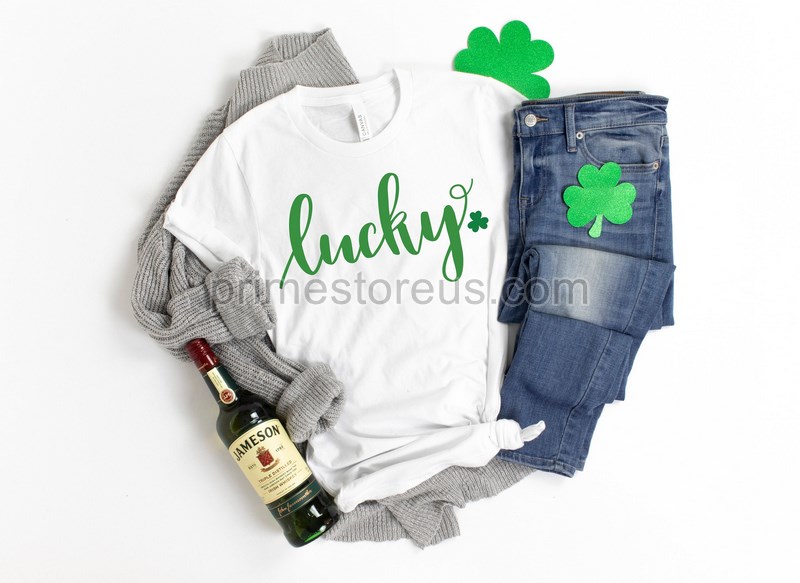 Lucky Shirtst Patrick's Day Shirtlucky Shamrock Shirtshamrock Tee Patrick's Day Giftpatrick's Day Family Matching Shirtdrinking Shirt