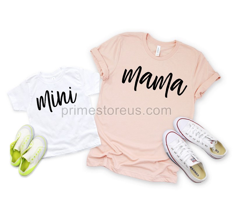 Mommy And Me Outfits Mama And Mini Shirts Mini Me Shirt Mommy And Me Shirts Matching Shirts Family Shirts Mom Gift Gift For Wife