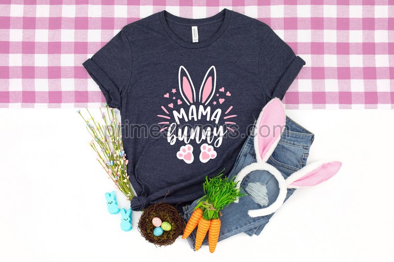 Mama Bunny Shirt Mom Shirt Mom Easter T-shirt Mom Bunny Bunny Themed Birthday Party Bunny Mommy Shirt Easter Tee Easter Party Outfit