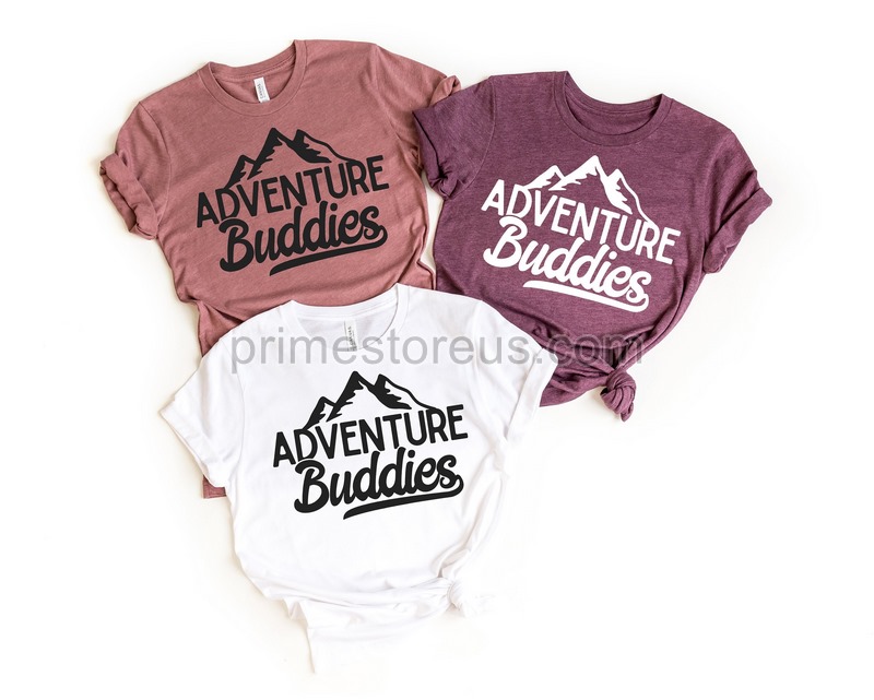 Adventure Buddies Adventure Shirts Matching Couples Matching Honeymoon Shirts Vacation Shirt Road Trip Shirt Camp Matching Shirts