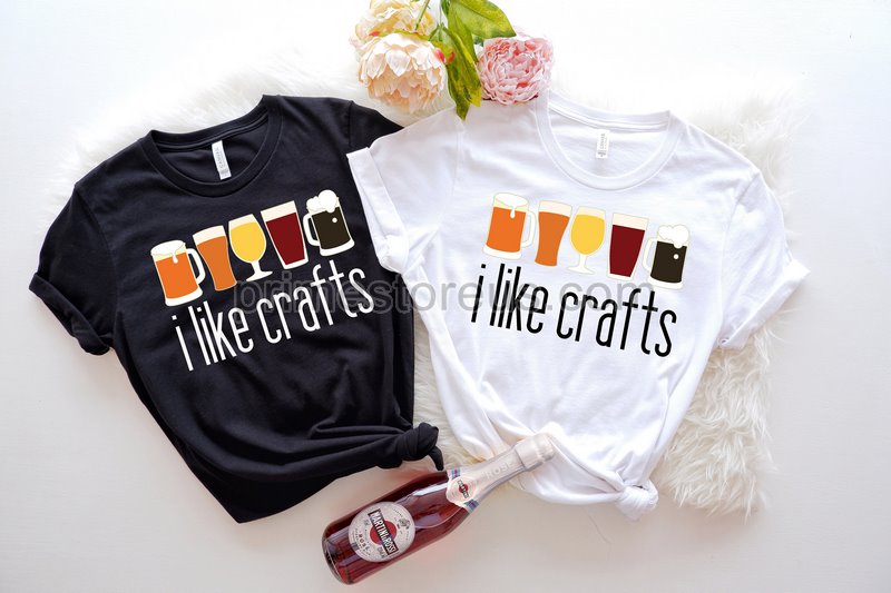 Craft Beer Shirt I Like Crafts Beer Drinker Beer Lover Beer Shirt Beer Gifts Beer T-shirts Homebrewer Shirt Brewing Beer Shirt