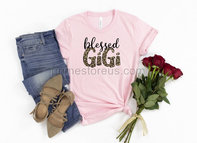 Blessed Gigi Shirtblessed Nana Shirt Leopard Print Nana Shirt Mother's Day Shirt Mother's Day Giftshirt For Mama Women's Shirt