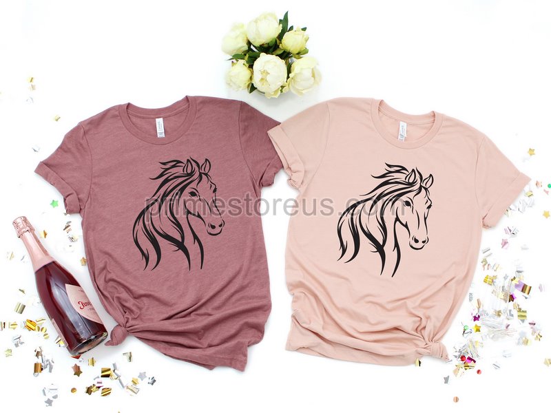 Horse Shirt Horse Lover Tee Horse Girl Shirt Gift For Mother Horse Lover Tees Horse Lover Gift Love Horses Shirt Gift For Women