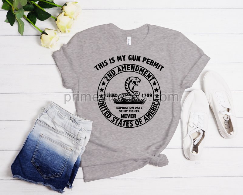 Gun Shirtsthis Is My Gun Permit Shirt Gun T Shirt Gun Rights Shirtshirt With Sayings Veteran Shirtmens Shirts Shirt For Husband