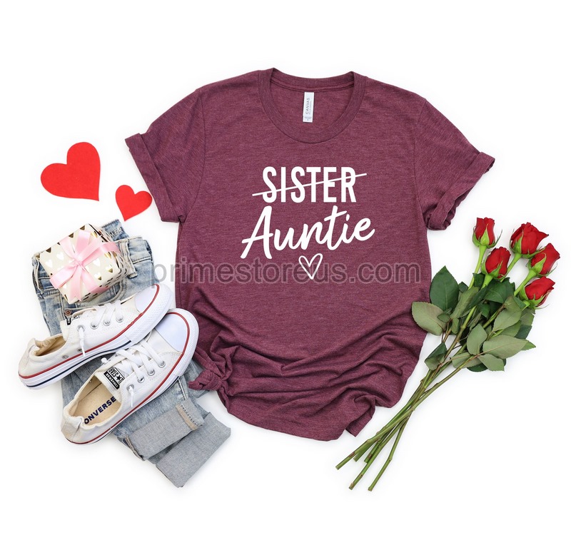 Auntie Shirt Gift For Auntie Mother's Day Gift Auntie Shirt Aunt Giftaunt Shirtgift For Sister Pregnancy Announcement Shirt