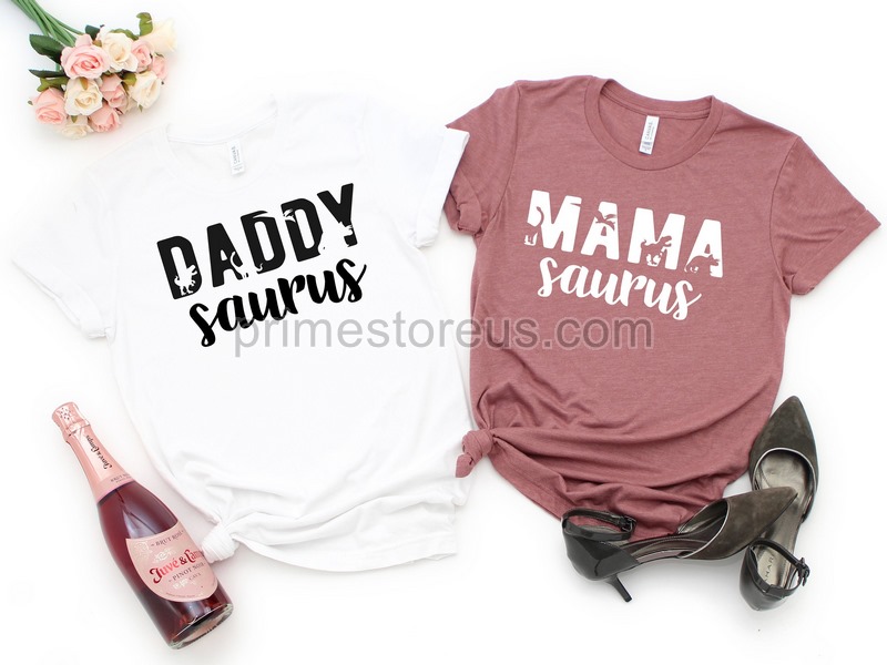 Mamasaurus Daddyasaurus Mom And Dad Dinosaur Shirts Dinosaur Birthday Shirts Dino Birthday Dinosaur Parents Mom And Dad Dino Shirts