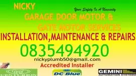 Gate & Garage door motor installation