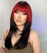 RED TO BLACK WIG