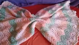 Cheveron baby blanket 