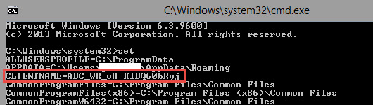 Web browser session after the 3.9 upgrade showing CLIENTNAME rewritten to ABC_WR_ plus a generated ID