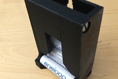 Standing / hangable FIFO battery dispenser for AAA batteries