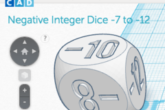 Negative Integer Dice