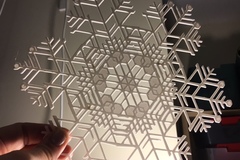 Huge Snowflakes - from the Snowflake Machine