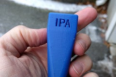 Threaded, Labeled Beer Tap Handle