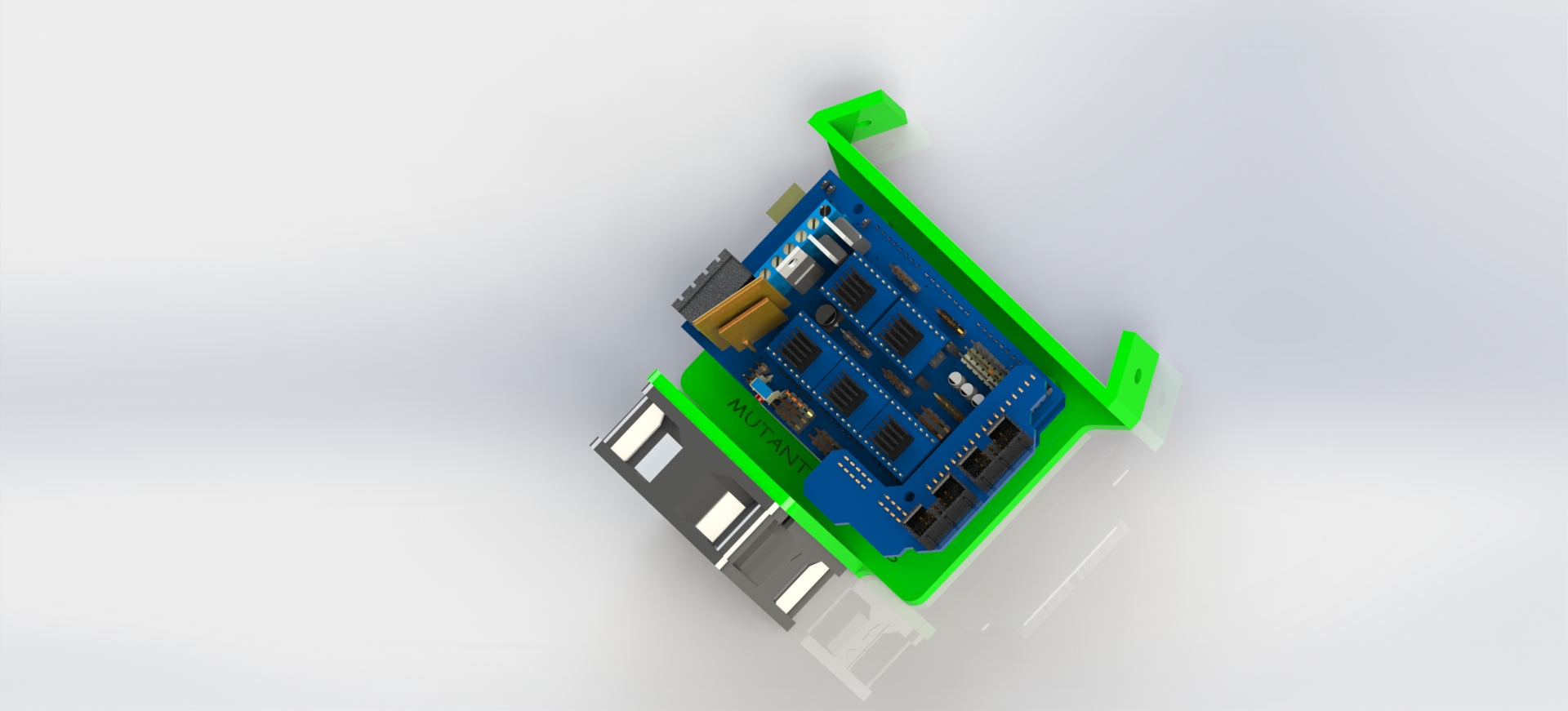arduino ramps 1.4 with 60mm fan mount, 60 degree NEW  v mount 