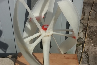 Helix windmill version for 608 bearings