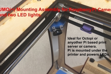 UMO+ Delux Mounting Assembly for RaspPi camera