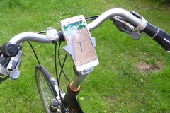Bicycle phone holder