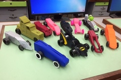 3D Printed CO2 Cars