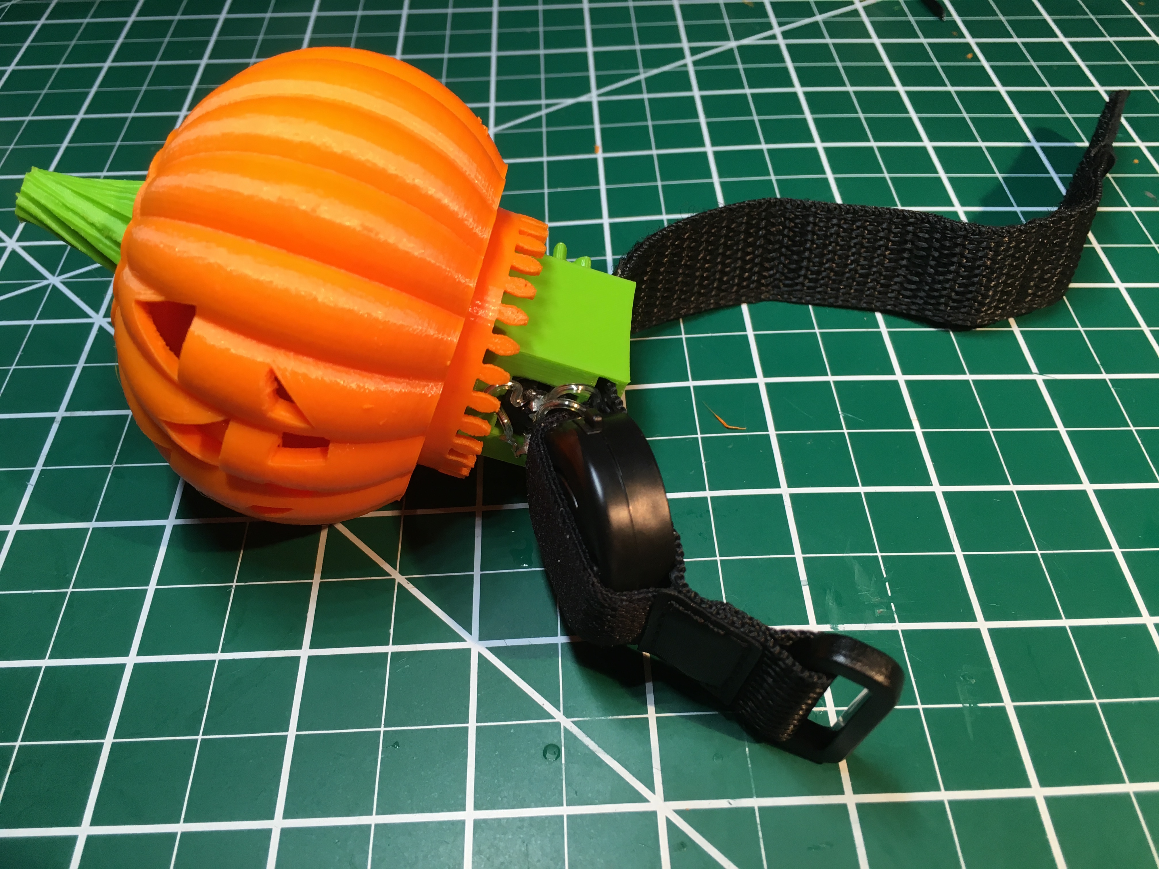 Lighted Motorized Halloween Pumpkin Bracelet
